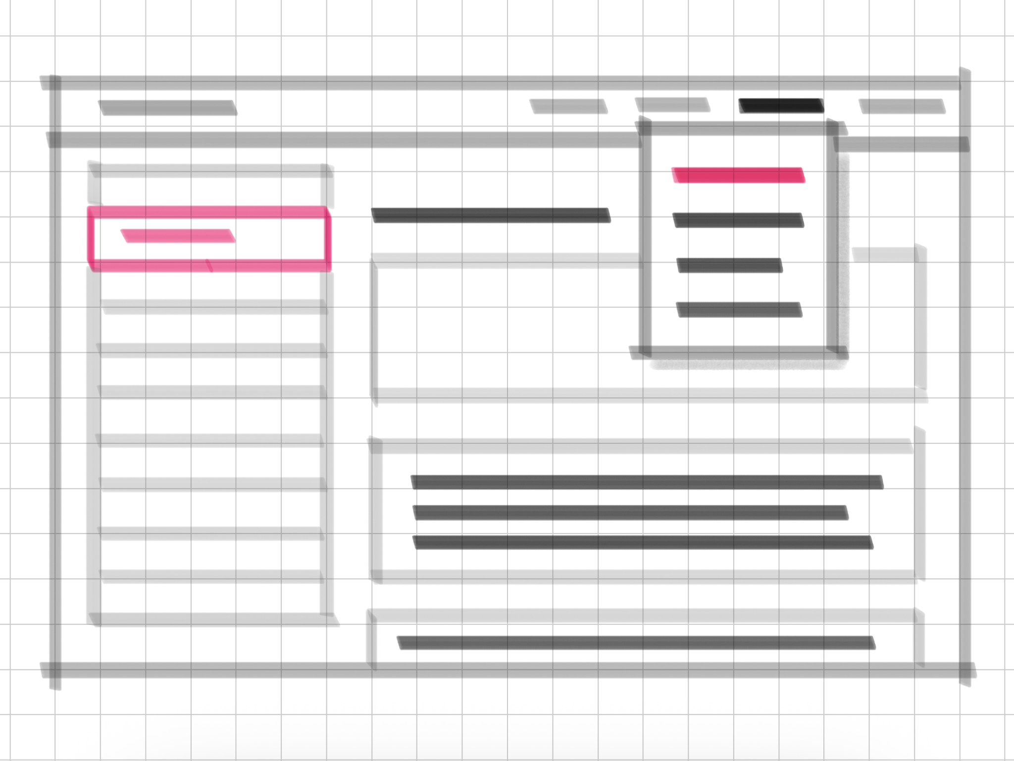 Sketch showing a step in the GreetBot web app user flow