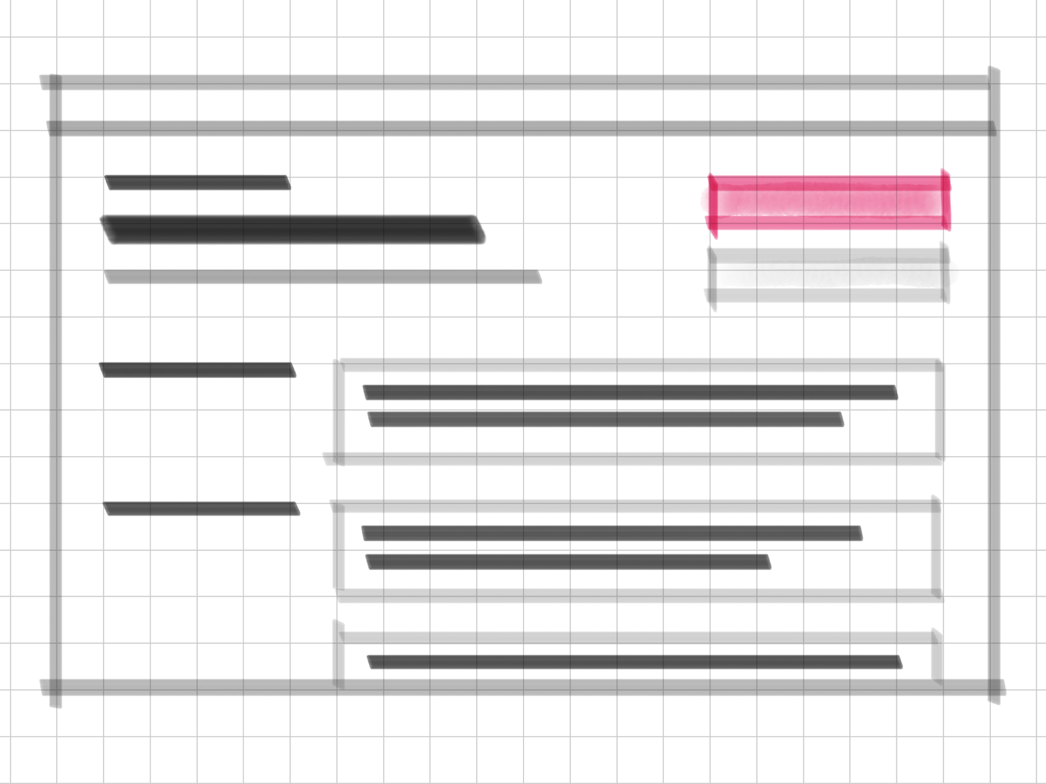 Sketch showing a step in the GreetBot web app user flow
