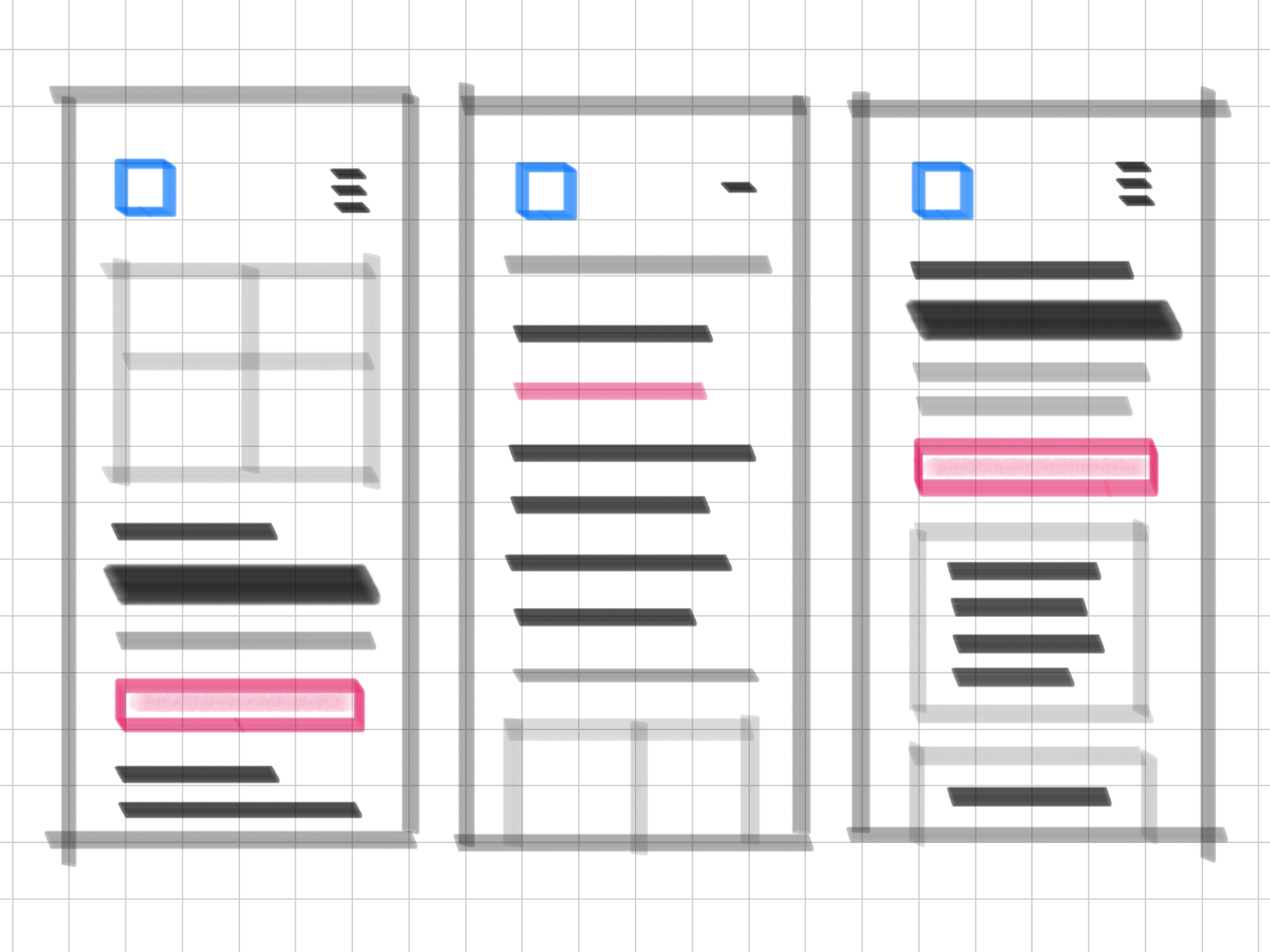 Sketch showing a step in the GreetBot web app user flow