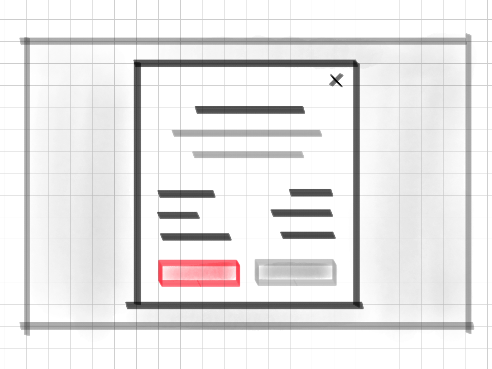 Sketch showing a step in the GreetBot web app user flow