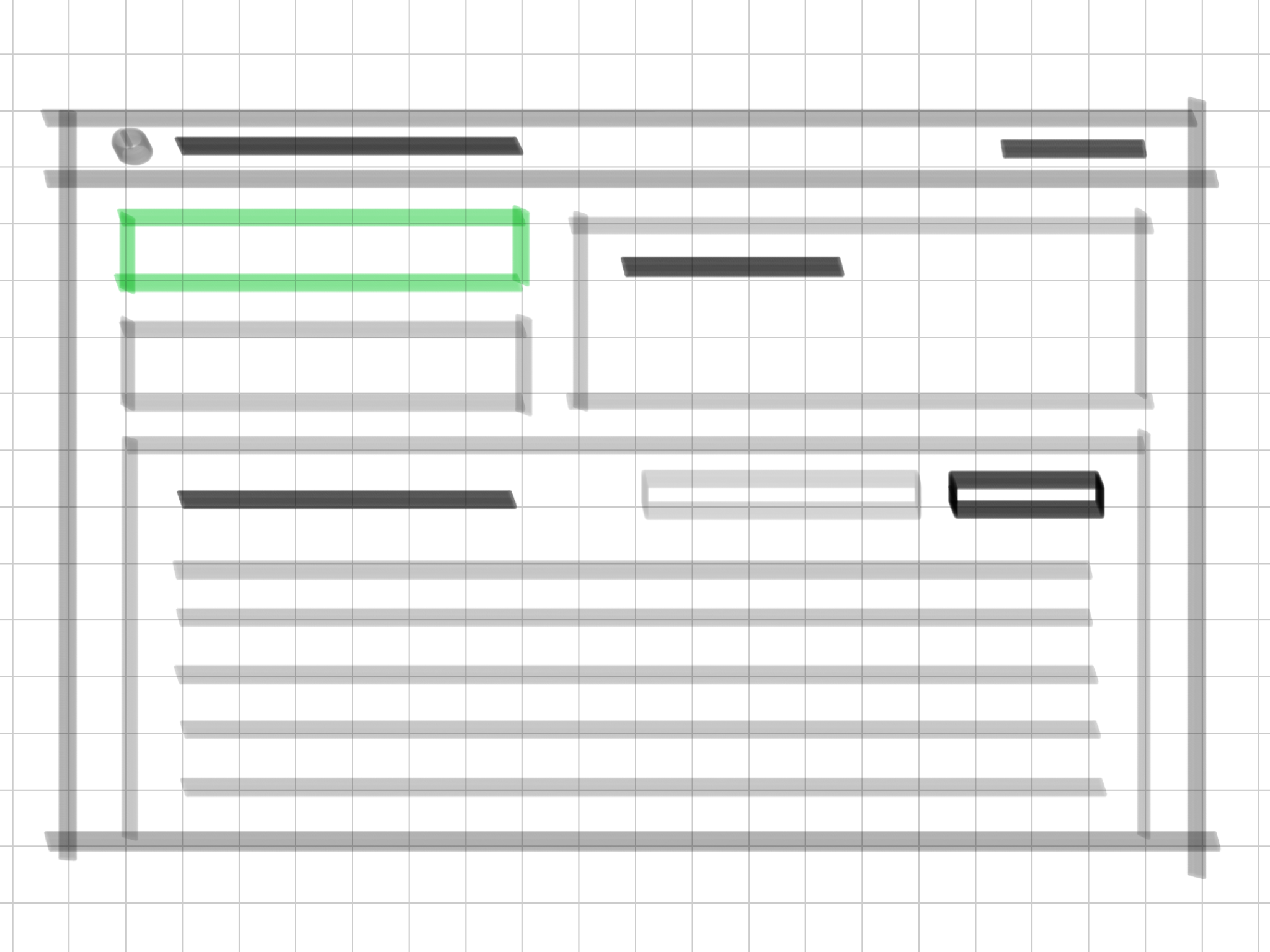 Sketch showing a product feature